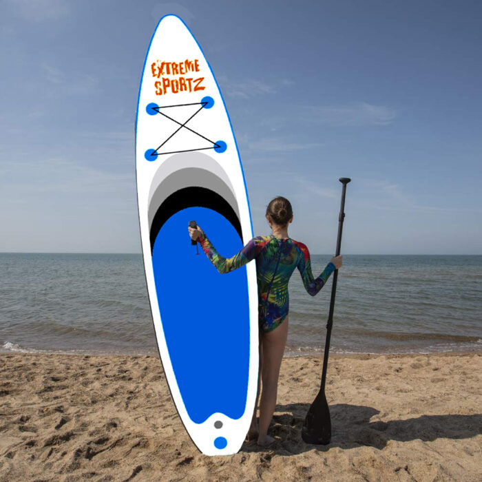 : 10.6 ft Inflatable Paddle Board with all accessories and 3 fins