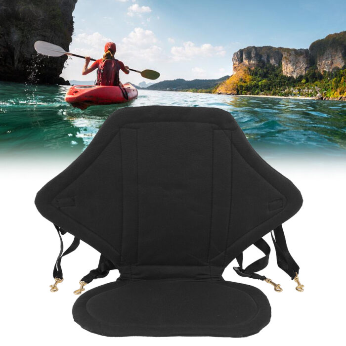 : Paddle Board Chair Canoe Kayak Seat Zipper Back Bag Adjustable Straps