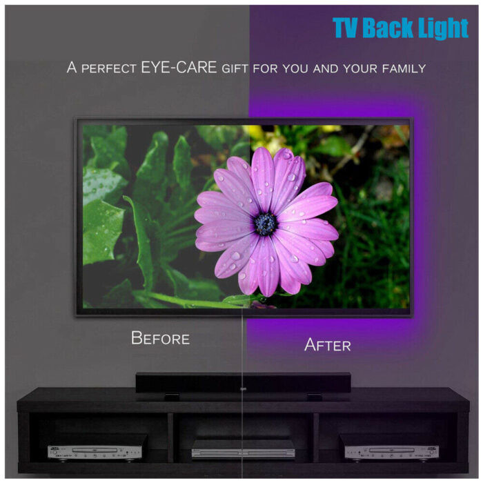 5M LED Strip Light 5V USB 150 Leds TV Back Lamp RGB 5050 24-key IR Controller